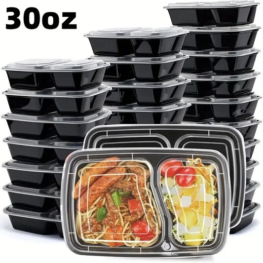 Plastic Food Prep Containers with Lid Food Storage Container Stackable Bento Box for Kitchen Picnic Restaurant School Household
