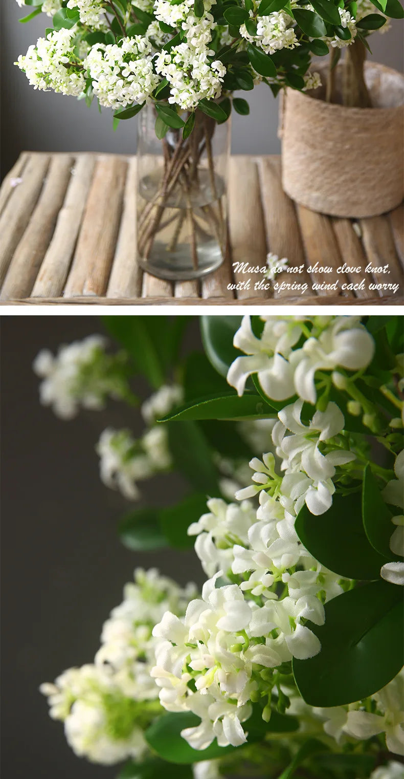 72cm Artificial Murraya Branch Flowers Fake Flowers Home Wedding Decoration Living Room Ornaments Flowers Home Decoration