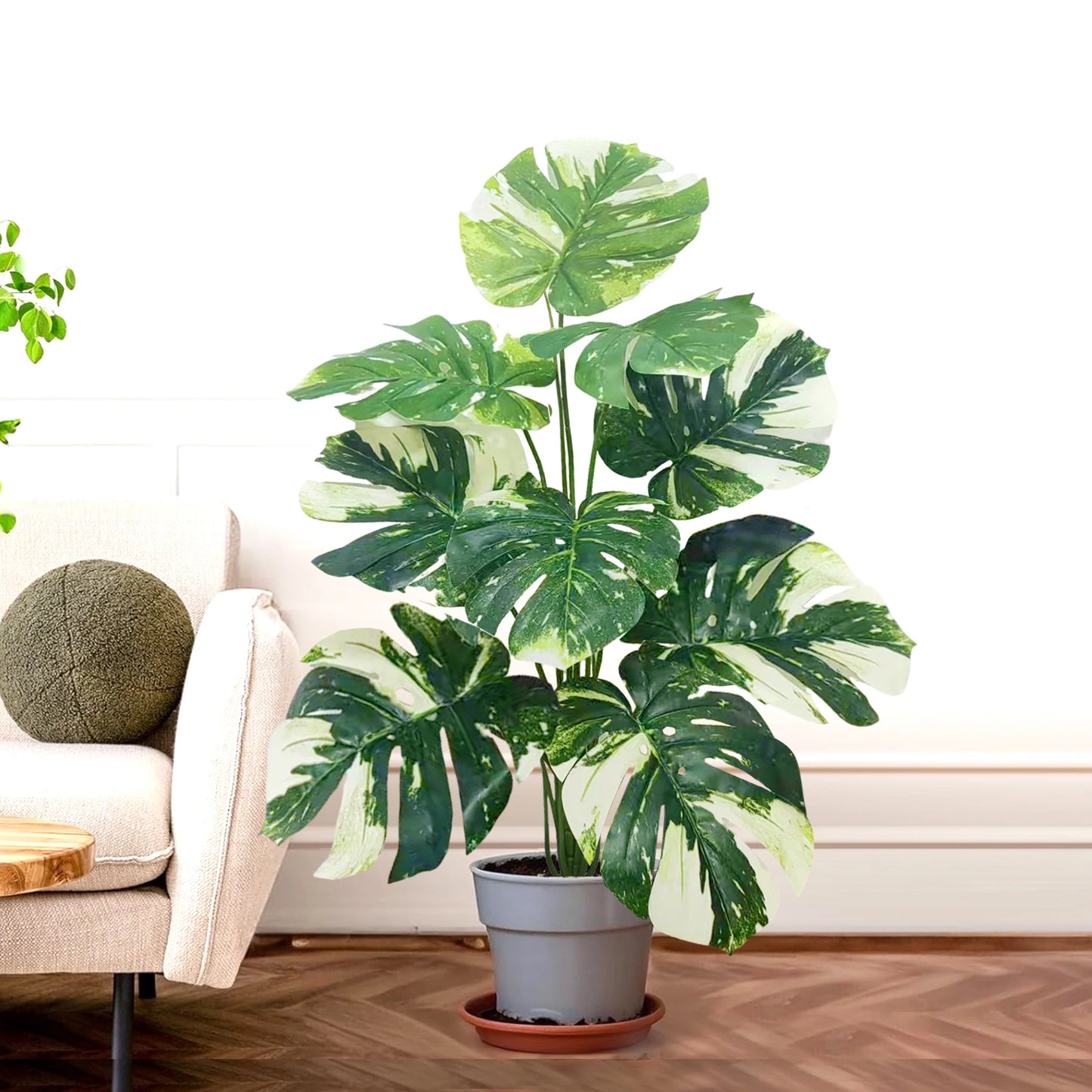 59-103cm/40.5in Artificial Monstera plastic fake plant pot ornamental festival suitable for home office decoration