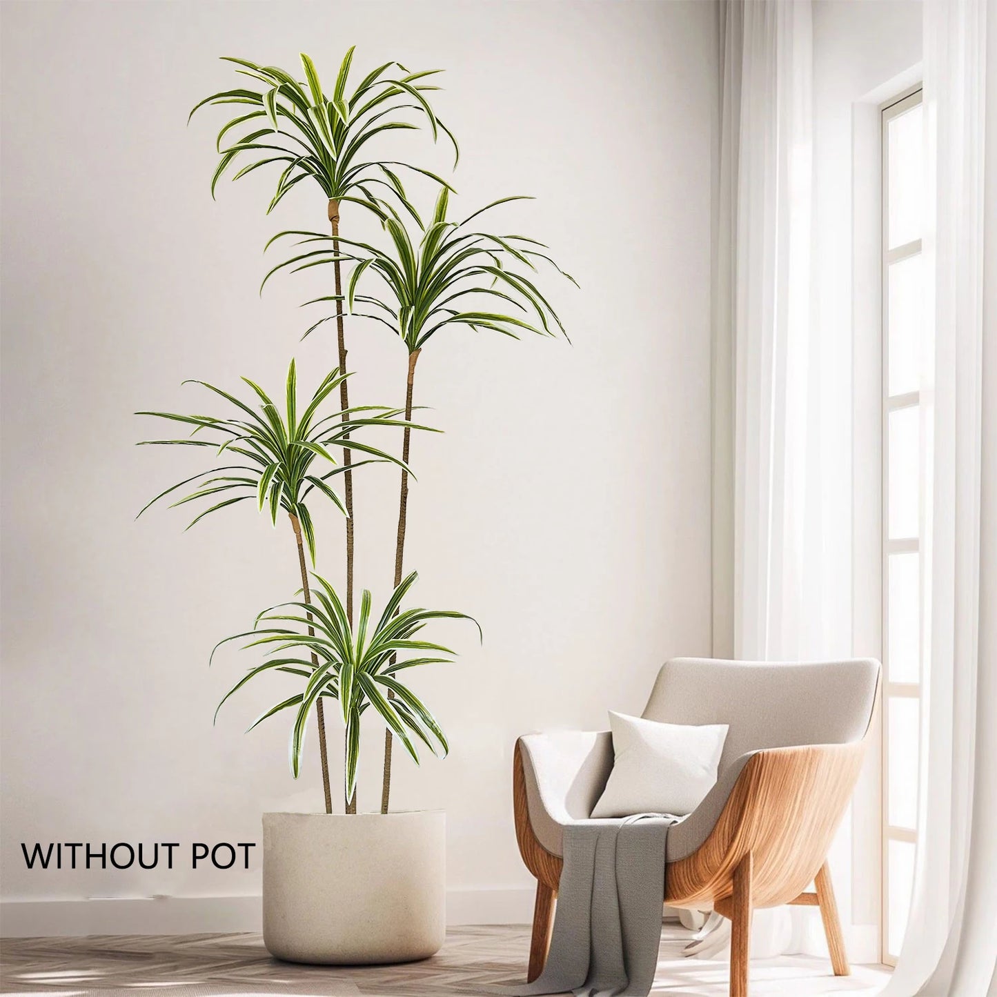 50-230CM New Artificial Dracaena Tree plant branch plastic outdoor indoor fake plant for home garden room wedding festival decor