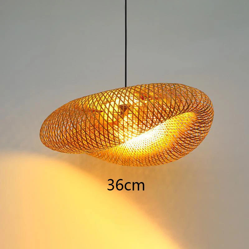 B&B Tea Room Private Room Rattan Chandelier Zen Wholesale Hotel Hot Pot Restaurant Japanese Bamboo Tea House Chinese Creativity