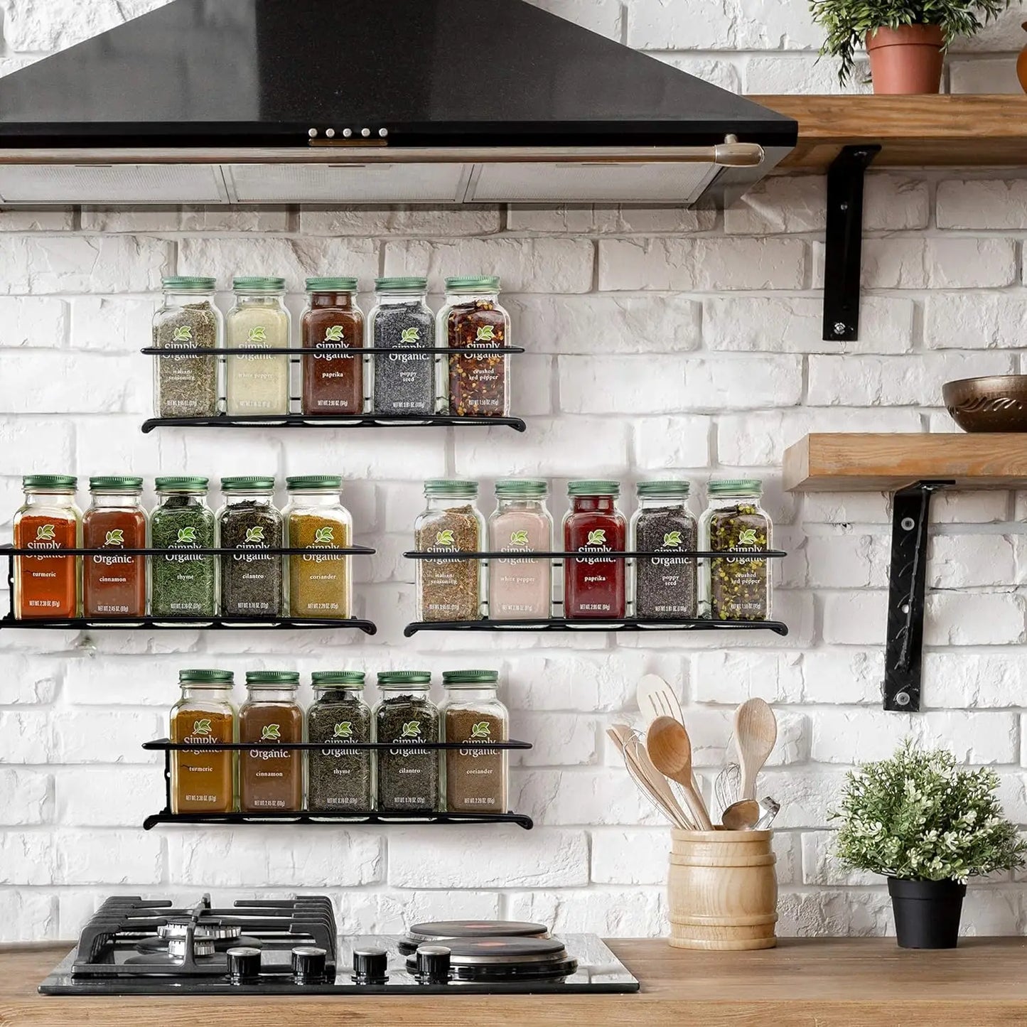 Iron Shelf Wall Mounted Organiser Kitchen Home Spice Storage Rack Bathroom Storage Drainage Rack Bathroom Kitchen Accessories