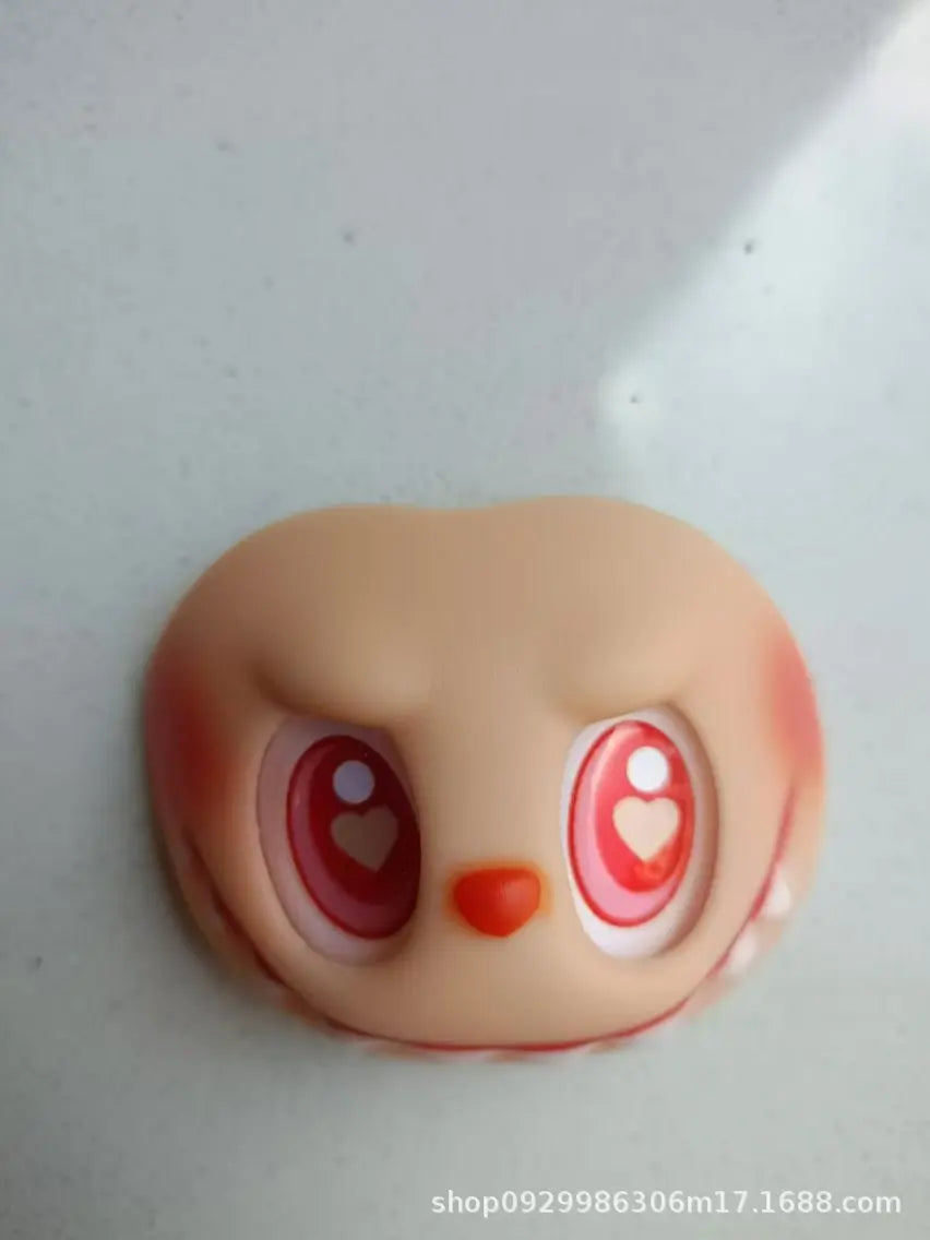 Labubu PVC Vinyl Doll DIY Replacement Parts Set - Hands Feet Face Changing Collectible Doll Accessories for Creative Gifts