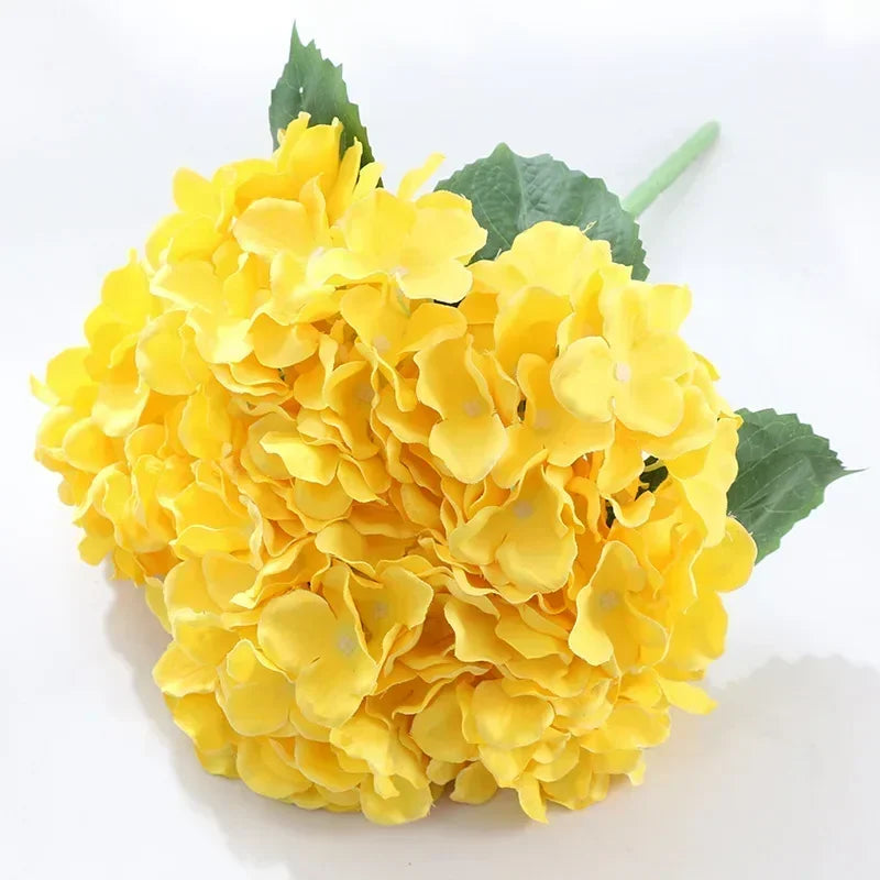 Simulation Mallorca Artificial Flower Big 5 Hydrangea Silk Cloth Home Living Room Table Decoration Wedding Fake Flower Blue
