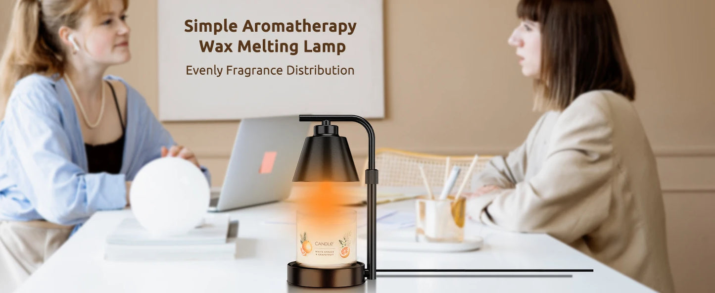 Candle Warmer Lamp with Timer- Dimmable Electric Wax Melt Warmer, Lamp Candle Warmer 110v US Plug