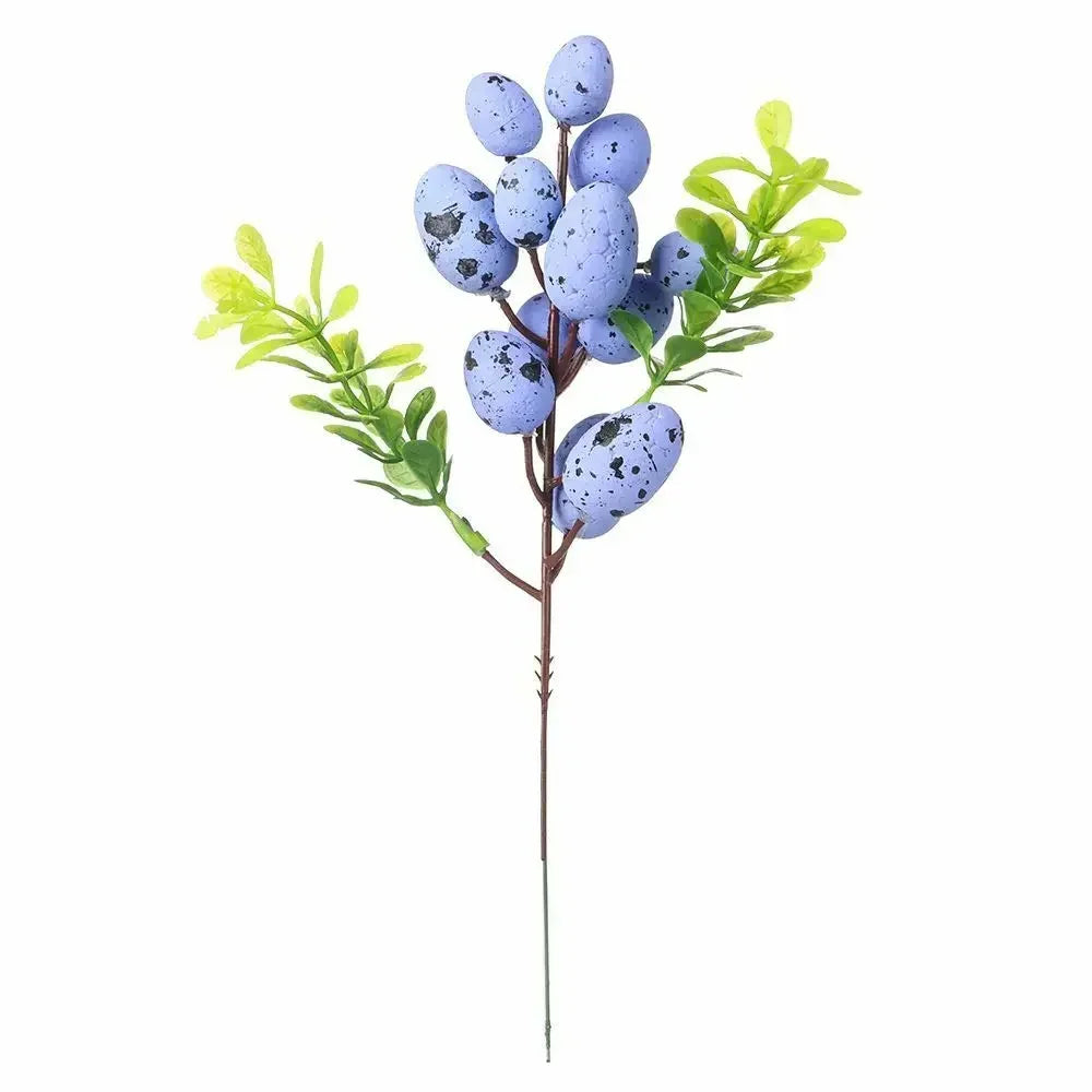 Easter Egg Tree Branch Fake Plant Happy Easter Decor Party Home Vase Decor Diy Flower Arrangement Decorative Accessories