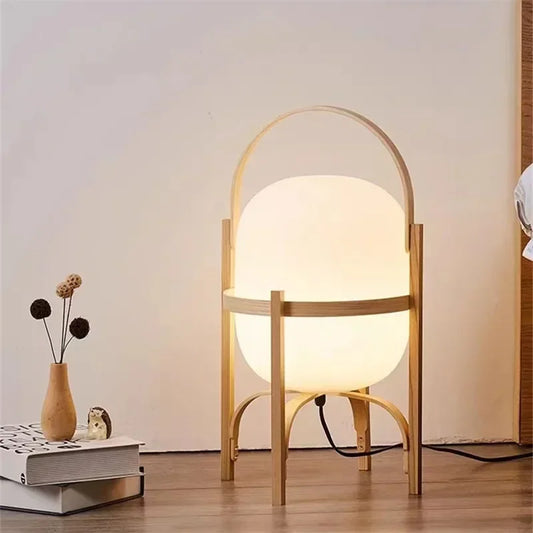Modern Simple Wood Floor Lamp for Living Room Bedroom Study Indoor Lighting Decoration Standing Lamp
