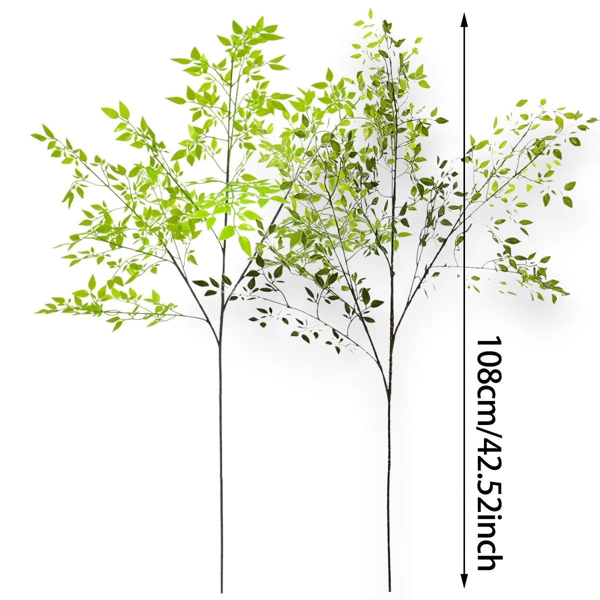 2Pc Simulation Rattan Artificial Plant Branches Suitable for Living Room Shopping Center Decoration Photography Props Decoration