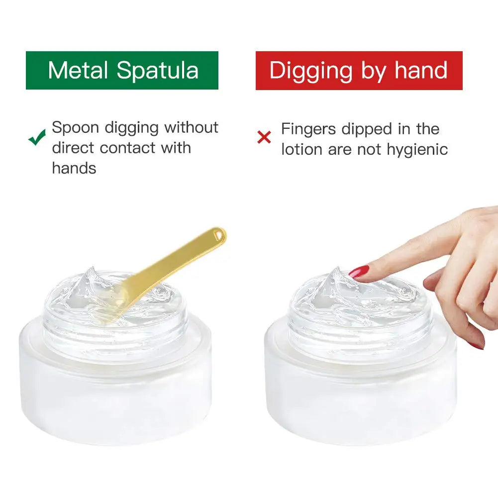 6 Pieces Metal Cosmetic Skincare Spatula, Mini Mask facial Reusable Scoop, Makeup Beauty Spoons for Cream, Lotions, Moisturizer