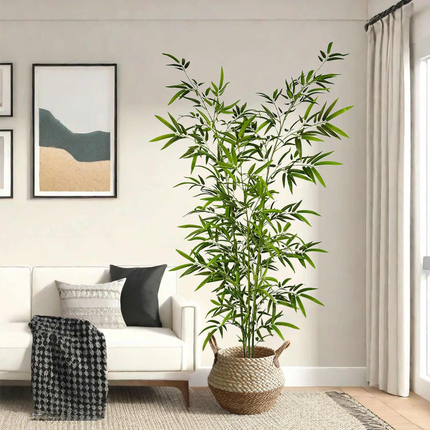 130-210CM Artificial Green Bamboo Branch Fake plant realistic faux plant for Wedding Home Hotel Office Party Decoration ornament