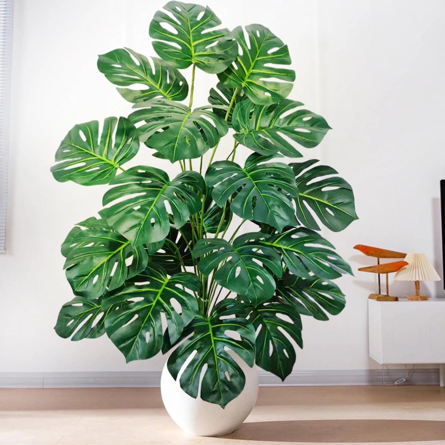 59-103cm/40.5in Artificial Monstera plastic fake plant pot ornamental festival suitable for home office decoration