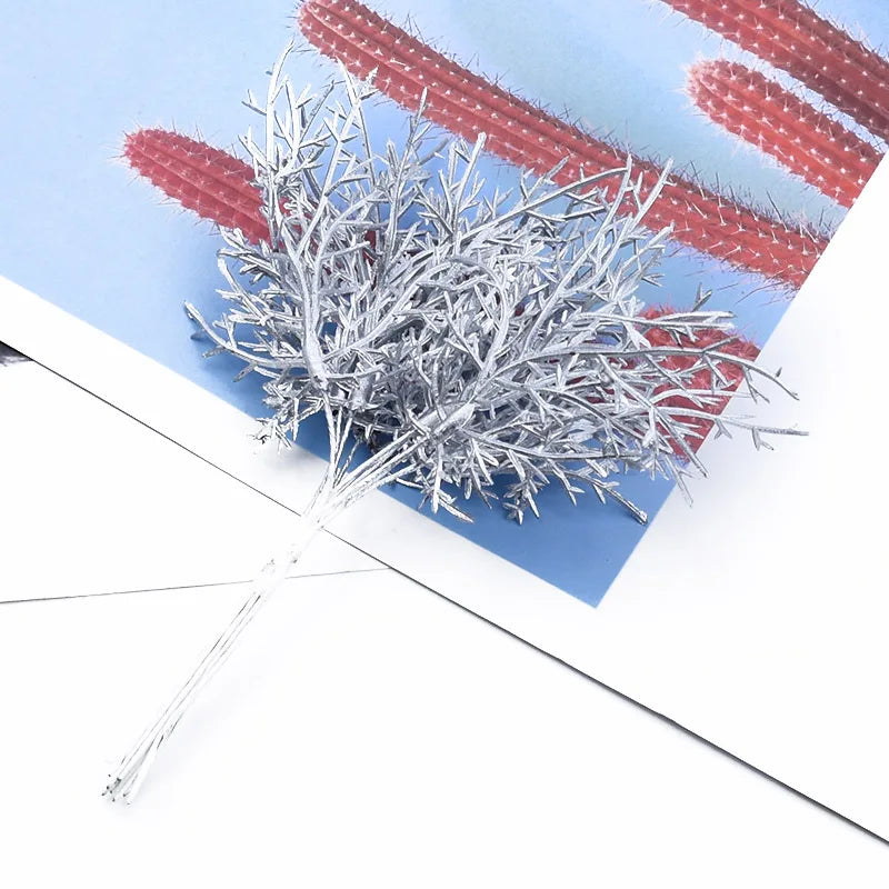 10 Pieces Fake Flowers Diy Christmas Decorations for Home Decorative Flowers Wreaths Artificial Plants for Decoration Floristics
