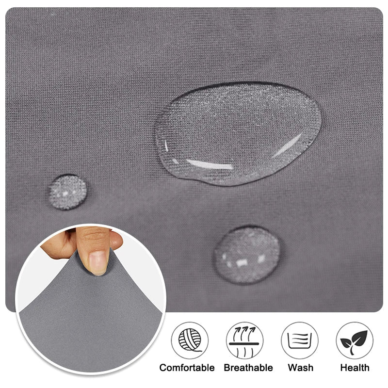 Real Waterproof Fabric Chair Cover Stretch Seat Chair Covers Ventilate Bar Chair Slipcover Universal Size Chair Cover For Room