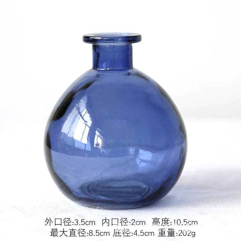 Glass Vase Living Room Decoration Small Fresh Flower Vases For Homes Table Bedroom Decor Modern Terrarium Home Accessories