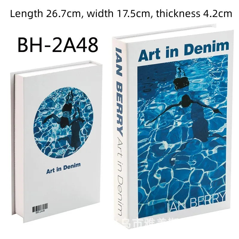 Luxury Fake Books Decoration Model Simulation Books Ornaments for Home DecorCoffee Table Living Room Fashion Photo Prop Books