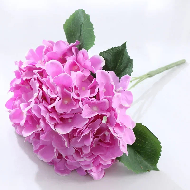 Simulation Mallorca Artificial Flower Big 5 Hydrangea Silk Cloth Home Living Room Table Decoration Wedding Fake Flower Blue