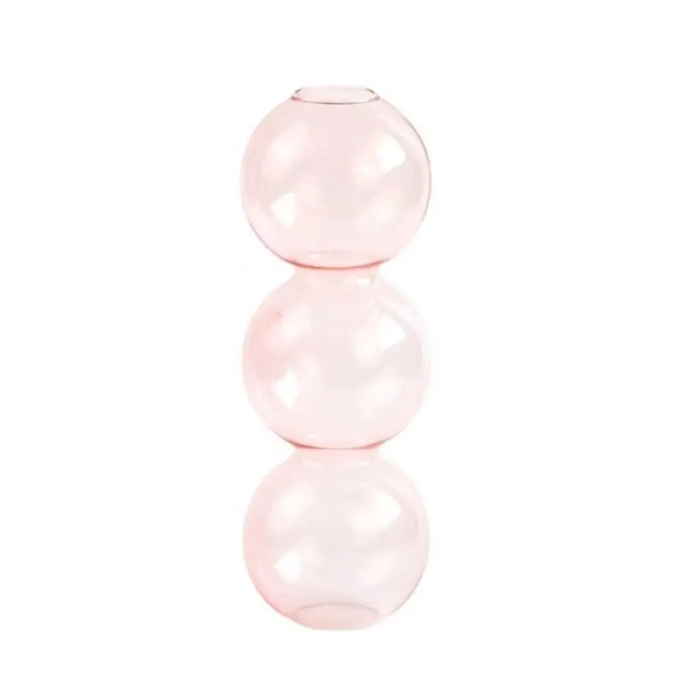 Crafts Romantic Glass Vase Simple Modern Hydroponic Flower Pot Funny Creative Spherical Flower Vase Dining Room