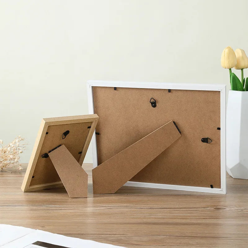 1Pcs Wooden Photo Frames For Picture Wall 10X15 15X20 20X25 A4 Pictures Frame Stand For Pictures Certificate Commemorative Gift