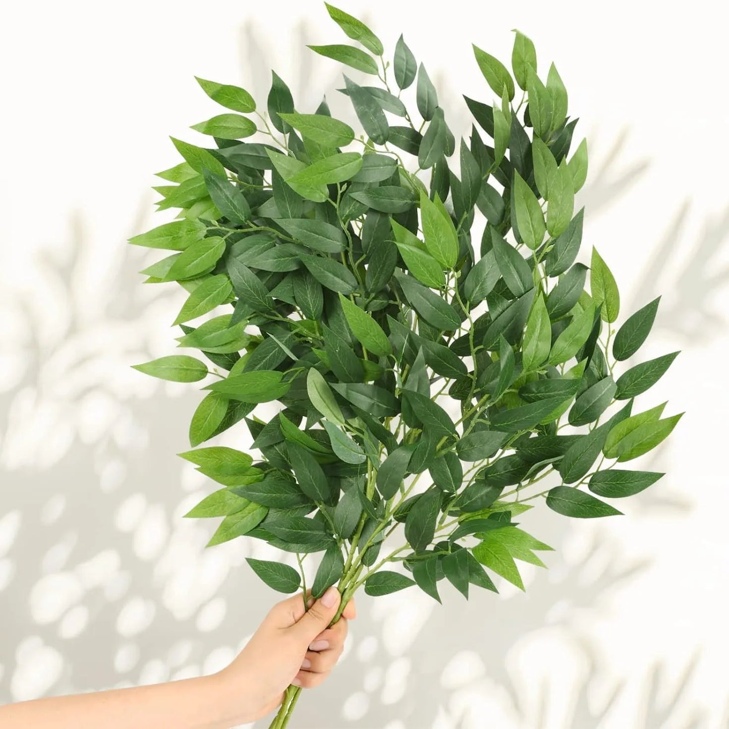 Artificial Leaves Bouquet Fake Willow Jungle Wedding Backdrop Christmas Decoration Faux Foliage Vine Party Home Decor Plant Xmas