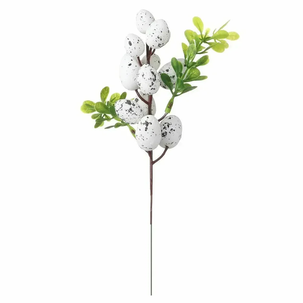 Easter Egg Tree Branch Fake Plant Happy Easter Decor Party Home Vase Decor Diy Flower Arrangement Decorative Accessories