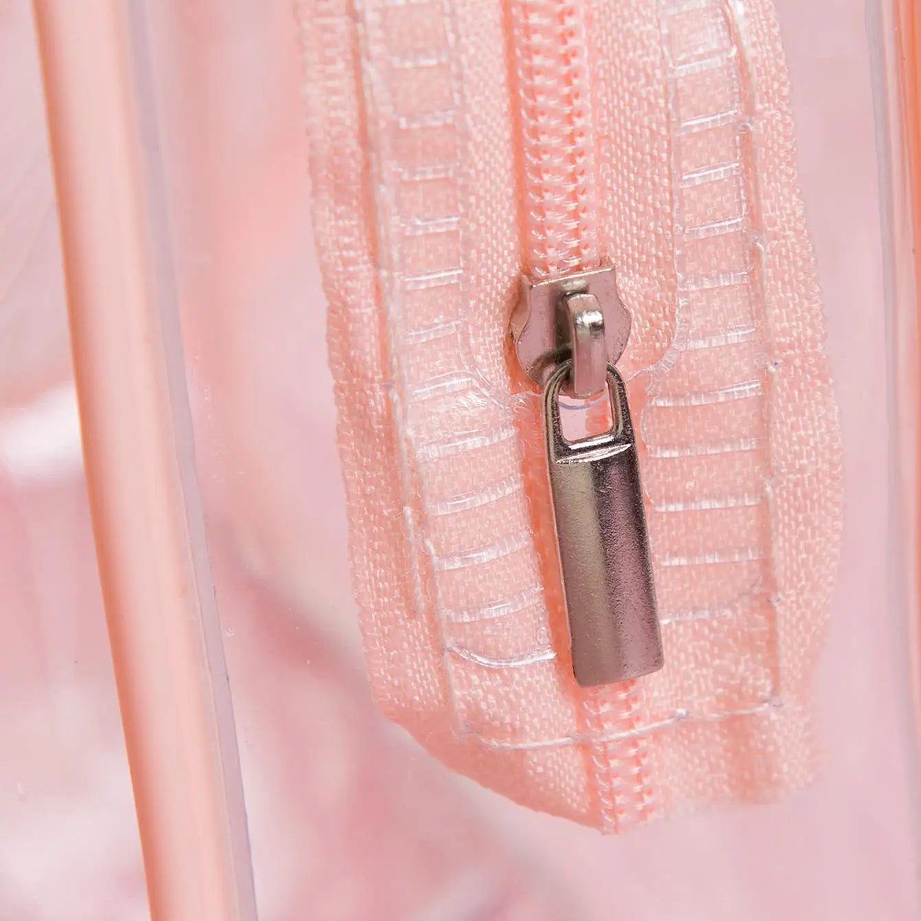 1pc Pvc Transparent Waterproof Portable Makeup Bag, Suitable For Business Trips, Toiletries, Cosmetics Storage