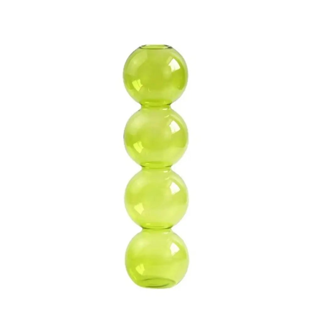 Crafts Romantic Glass Vase Simple Modern Hydroponic Flower Pot Funny Creative Spherical Flower Vase Dining Room