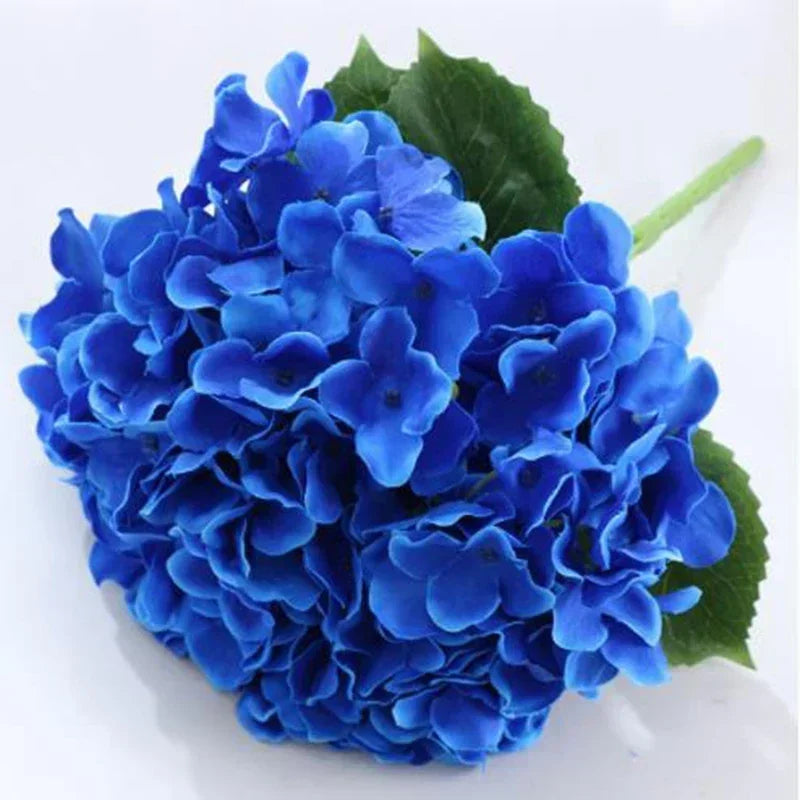 Simulation Mallorca Artificial Flower Big 5 Hydrangea Silk Cloth Home Living Room Table Decoration Wedding Fake Flower Blue