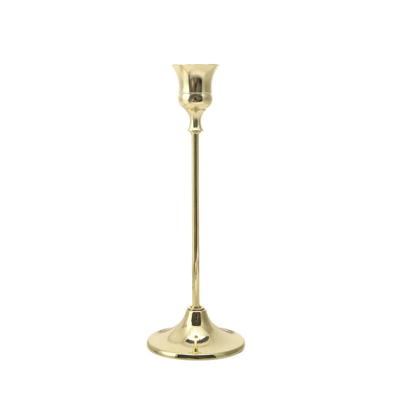 European style Metal Candle Holders Simple Golden Wedding Decoration Bar Party Living Room Decor Home Decor Candlestick