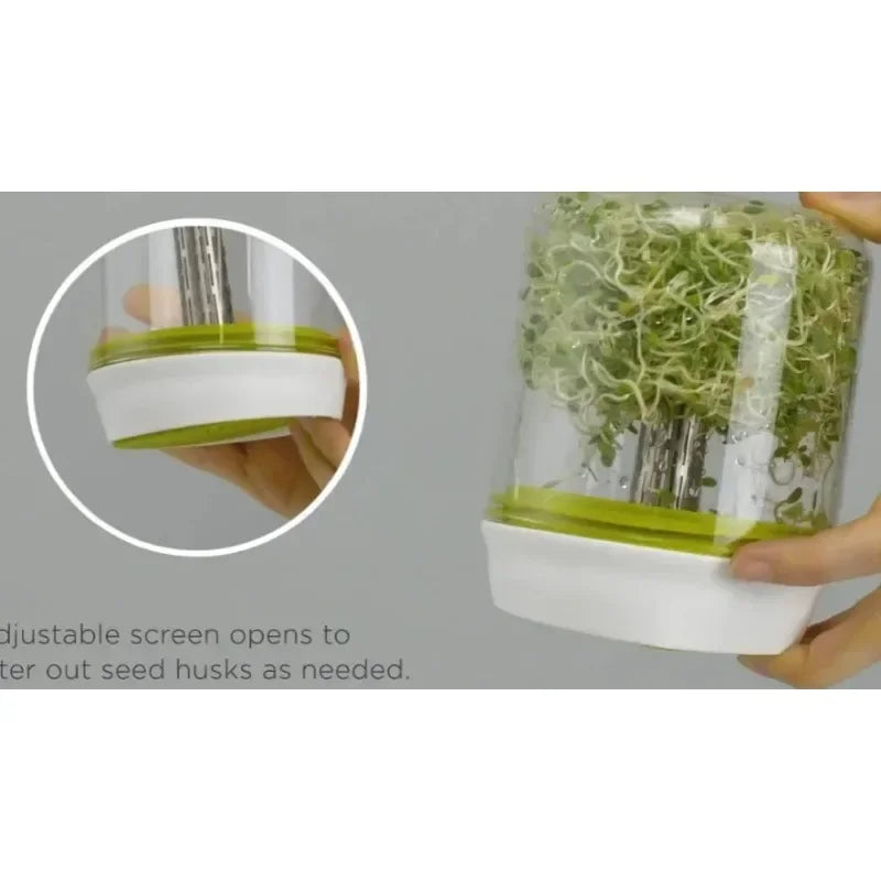 Countertop Sprouter Sprouts Growing Kit Reusable Household Kitchen Bean Plants Sprouting System Seeds Crop Container Supplies
