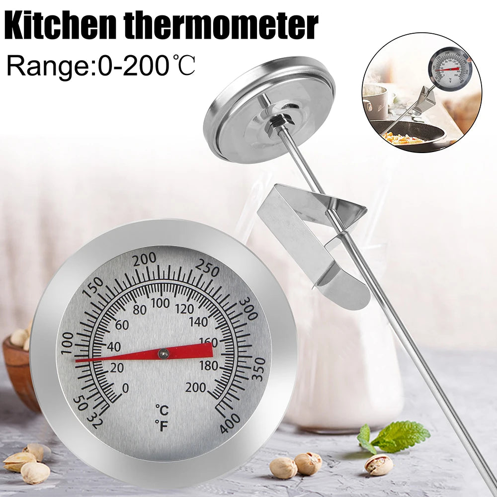 Kitchen Tools Stainless Steel 0~200℃ Cooking Temperature Meter Probe Thermometer Milk Coffee Food Meat Gauge