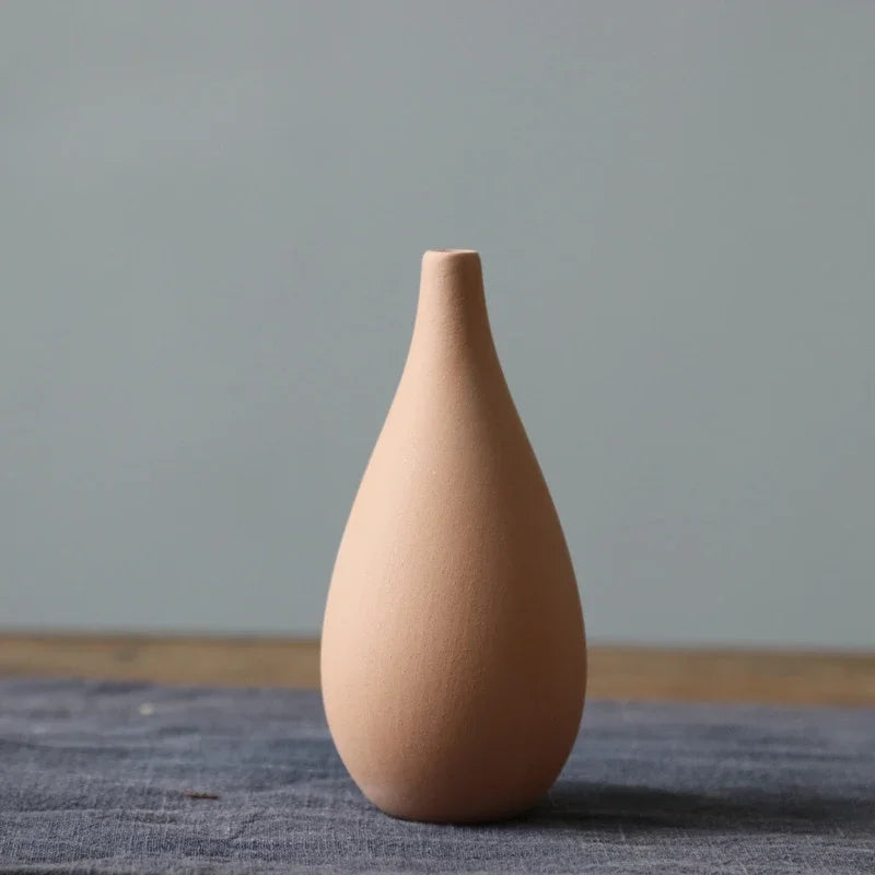 Plain Ceramic Vase  Arrangement Creative and Minimalist Nordic Ins Style Decoration Pottery Props for Home Photography Plain Vas