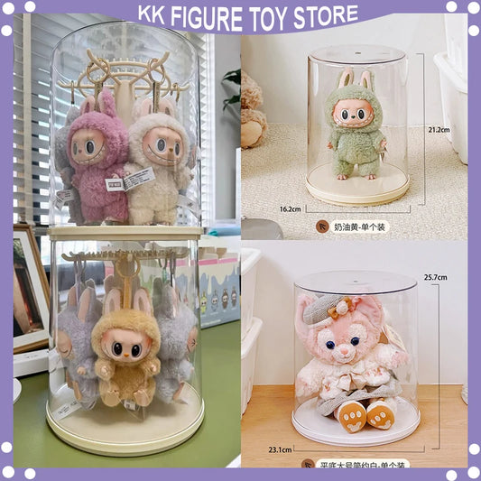 Labubu Pendant Display Box Rotating Transparent Labubu Doll  Storage Blind Box Storage Display Dustproof And Moisture-Proof