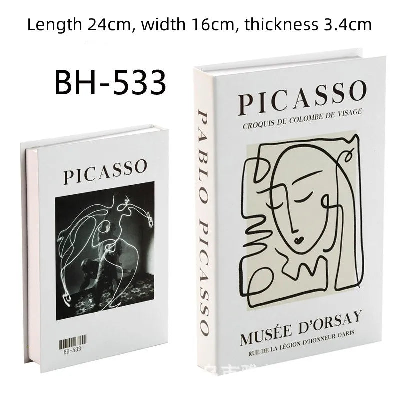 Luxury Fake Books Decoration Model Simulation Books Ornaments for Home DecorCoffee Table Living Room Fashion Photo Prop Books