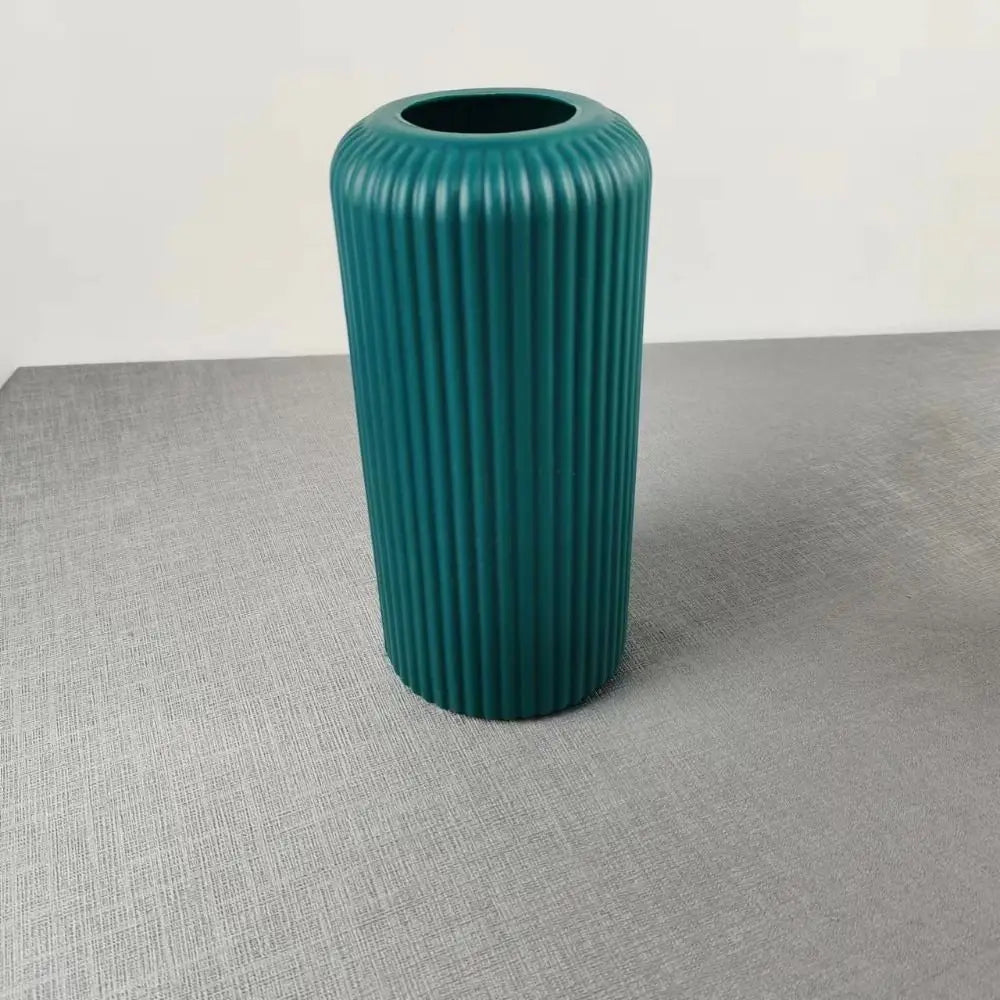 Creative Flower Art Hydroponic Vase Ornaments Light Capacity Vertical Nordic Vase Ornaments DIY Plastic Vase Living Room