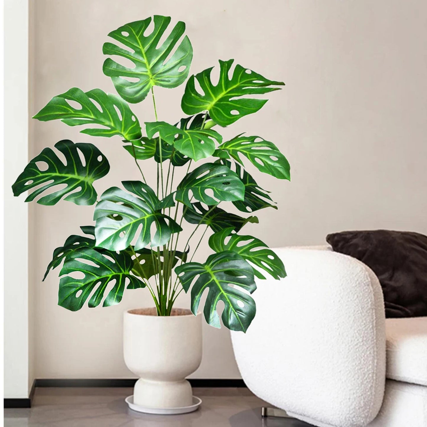 59-103cm/40.5in Artificial Monstera plastic fake plant pot ornamental festival suitable for home office decoration
