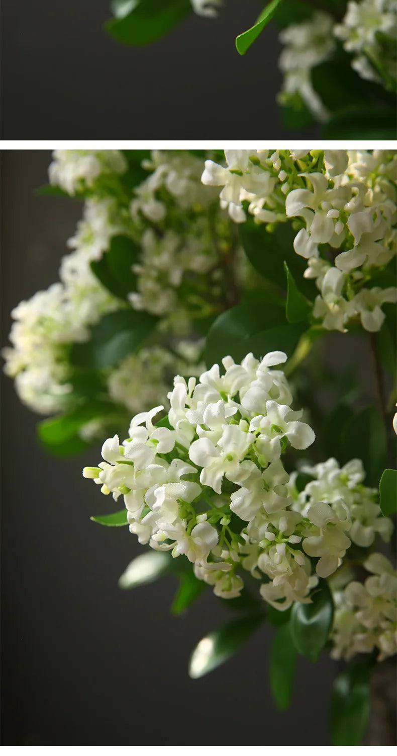 72cm Artificial Murraya Branch Flowers Fake Flowers Home Wedding Decoration Living Room Ornaments Flowers Home Decoration