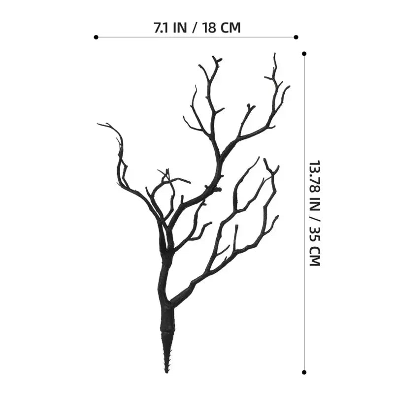 4pcs Artificial Dried Branch Simulation Antlers Tree Branch Fake Plastic Decor Dried Twig Branches Twigs Home Festival Vase