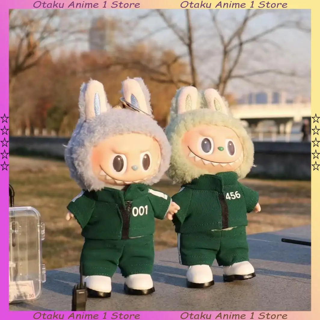 Hot Labubu Clothing Funny Seafood Game Serie Doll Clothes Participants Organizer Casual Outfits Mini Plush Doll Accessories