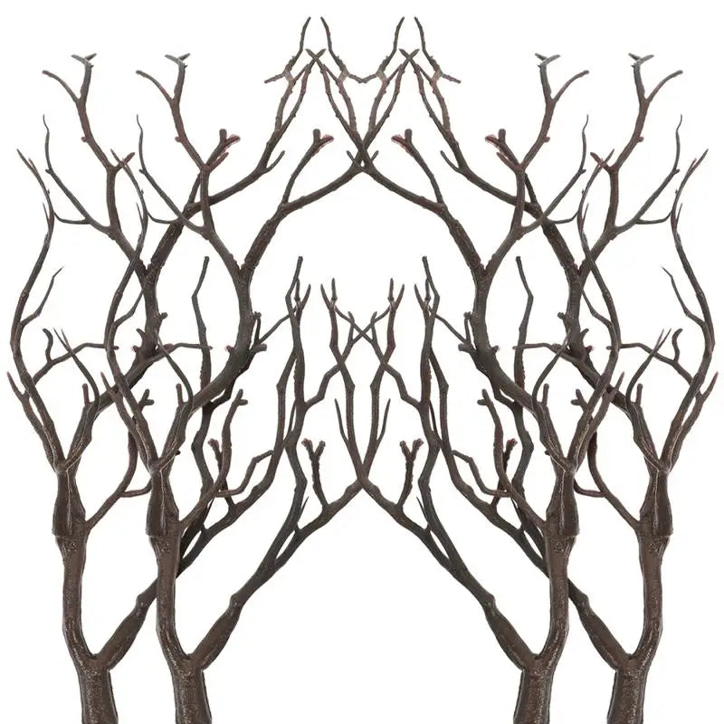 4pcs Artificial Dried Branch Simulation Antlers Tree Branch Fake Plastic Decor Dried Twig Branches Twigs Home Festival Vase