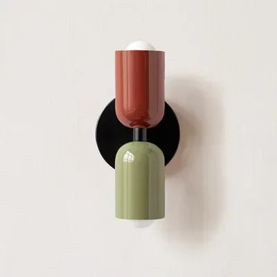 Nordic living room wall lamp simple modern bedroom bedside aisle children's room background wall lamp E27 home decoration