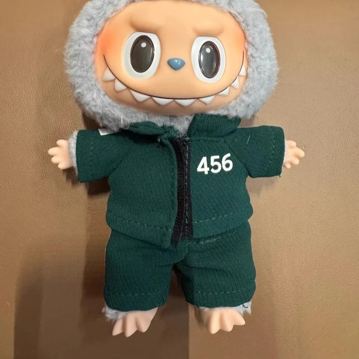 Hot Labubu Clothing Funny Seafood Game Serie Doll Clothes Participants Organizer Casual Outfits Mini Plush Doll Accessories