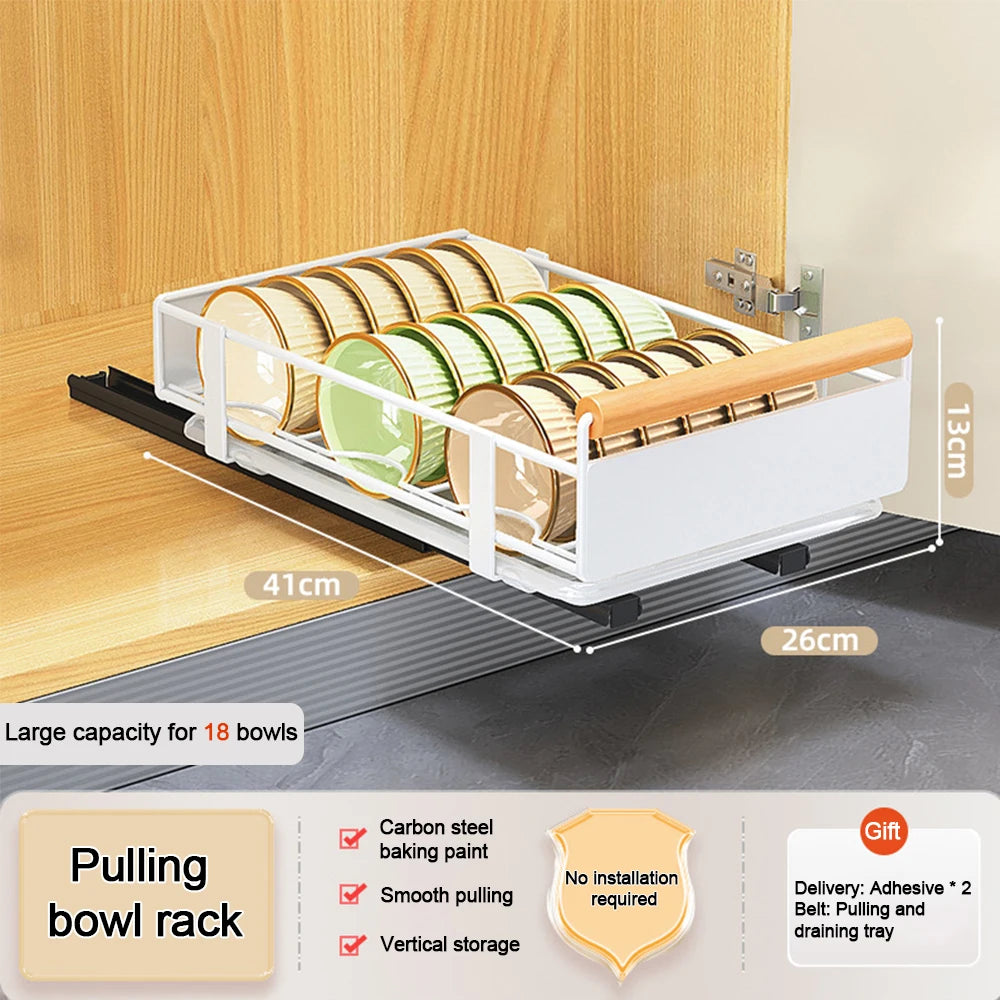 Kitchen Storage Rack Pull Out Sliding Drawer Seasoning Bottle Can Spice Storage Rack Drawer Storage Tray Shelf Kitchen Organizer