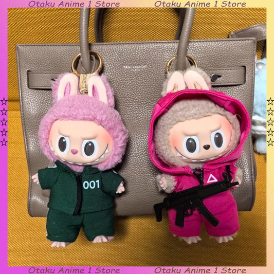 Hot Labubu Clothing Funny Seafood Game Serie Doll Clothes Participants Organizer Casual Outfits Mini Plush Doll Accessories