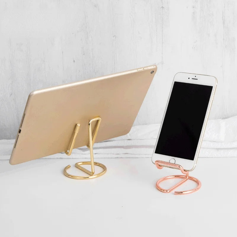 Cute Card Holder Gold Metal Paper Organizer Binder Clip Display Office Business for Men & Women Fashion Desktop Decorative