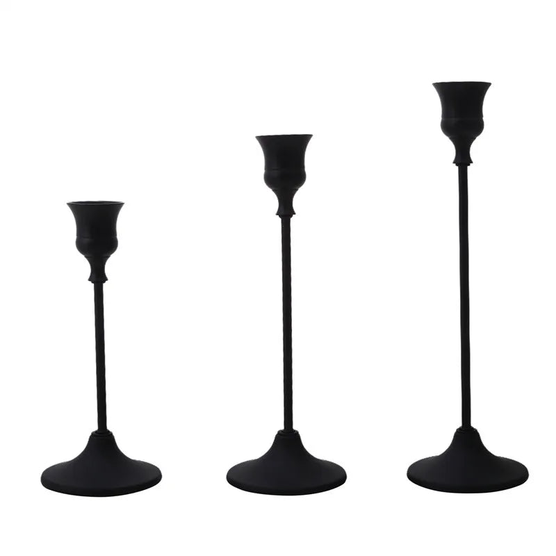 European style Metal Candle Holders Simple Golden Wedding Decoration Bar Party Living Room Decor Home Decor Candlestick