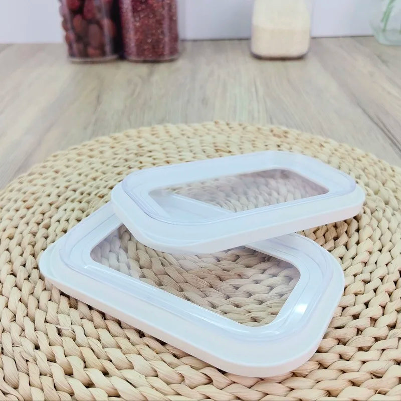 Plastic Sealed Storage Box Transparent Food Container Coffee Bean Organizer Food Storage Cereal Dispenser Kitchen  Kitchen Items
