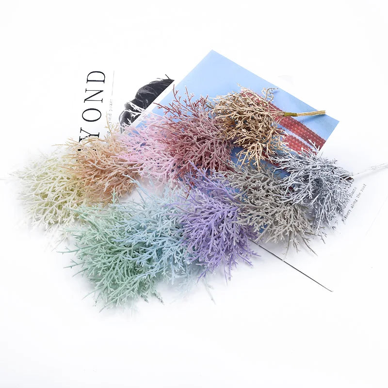 10 Pieces Fake Flowers Diy Christmas Decorations for Home Decorative Flowers Wreaths Artificial Plants for Decoration Floristics