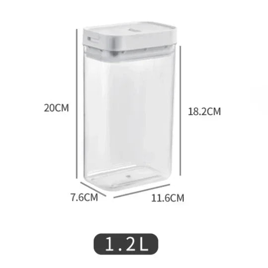 Sealed Plastic Food Storage Box Cereal Candy Dried Jars with Lid Fridge StorageTank Containers Household Items Kitchen Organizer