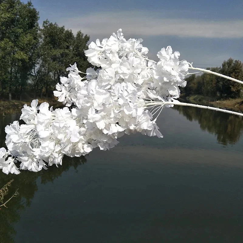 10pcs white branch snow Gypsophila Artificial plants cherry blossom wedding arch decoration artificial flower