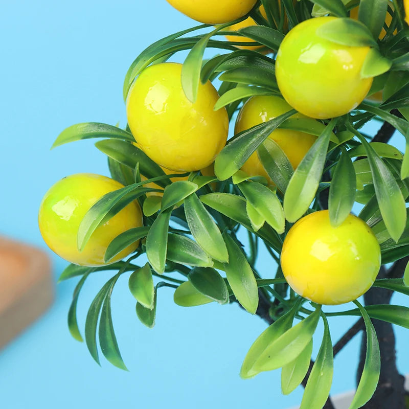 Artificial Lemon Plants Potted Fake Flower For Home Party And Garden Decoration Artificial Lemon Tree